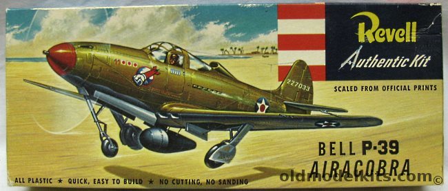 Revell 1/45 Bell P-39 Airacobra 'S' Kit, H222-89 plastic model kit